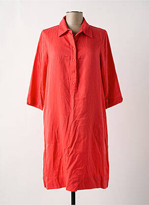 Robe mi-longue manches 3/4 manches 3/4 rose ZILCH femme