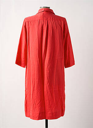 Robe mi-longue manches 3/4 manches 3/4 rose ZILCH femme