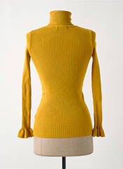 Pull col roulé jaune LA P'TITE ETOILE pour femme seconde vue