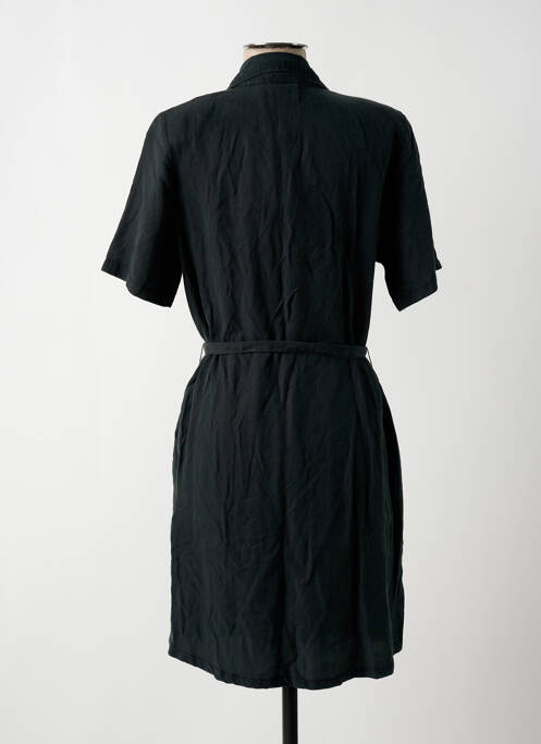 Robe courte manches courtes manches courtes noir ICHI femme