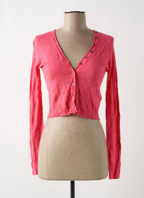 Gilet manches longues rose ESTHEME pour femme