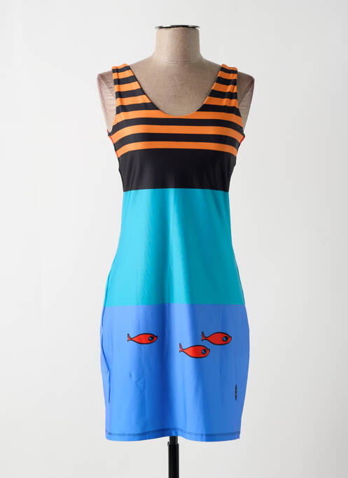 Robe courte bleu VOLT DESIGN pour femme