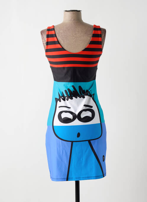 Robe courte bleu VOLT DESIGN pour femme