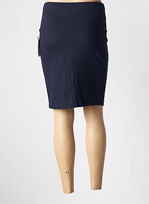 Jupe mi-longue taille haute bleu REVD'ELLE femme