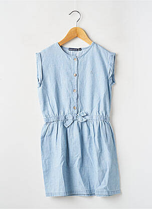 Robe mi-longue manches courtes manches courtes bleu WEEK END A LA MER fille