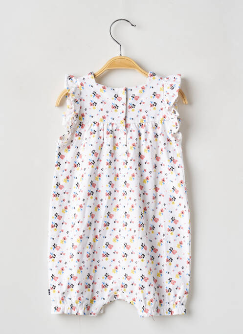 Barboteuse blanc WEEK END A LA MER pour fille