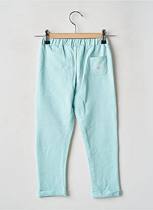 Pantalon droit poches taille élastique bleu WEEK END A LA MER fille