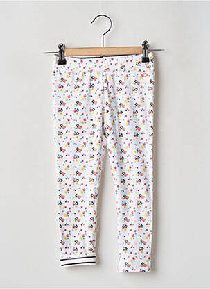 Legging slim taille élastique blanc WEEK END A LA MER fille