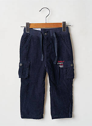 Pantalon coupe droite taille élastique bleu WEEK END A LA MER garcon