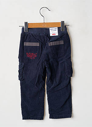 Pantalon coupe droite taille élastique bleu WEEK END A LA MER garçon