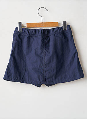 Jupe short coupe droite bleu WEEK END A LA MER fille