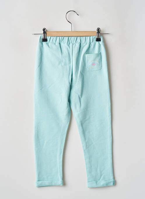 Pantalon droit poches taille élastique bleu WEEK END A LA MER fille