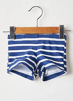 Short de bain elastique à la taille bleu WEEK END A LA MER garçon