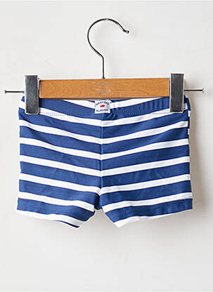 Short de bain elastique à la taille bleu WEEK END A LA MER garçon