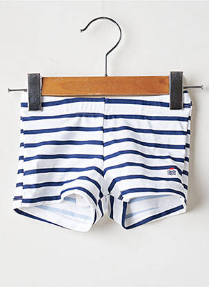 Short de bain elastique à la taille blanc WEEK END A LA MER garçon