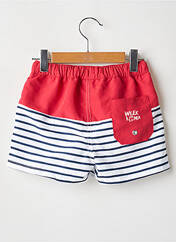 Short de bain rouge WEEK END A LA MER pour garçon seconde vue