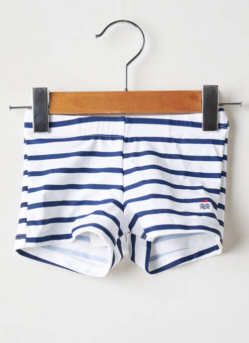 Short de bain elastique à la taille blanc WEEK END A LA MER garcon