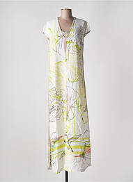 Robe longue manches courtes manches courtes blanc ELISA CAVALETTI femme