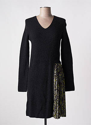 Robe pull col v manches longues noir MARC CAIN femme