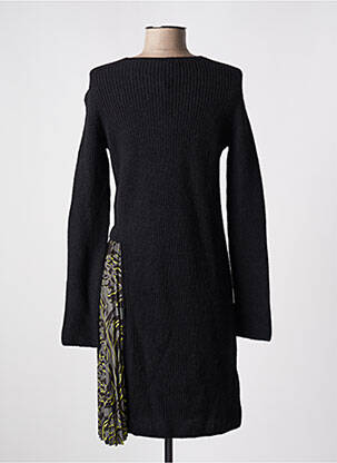 Robe pull col v manches longues noir MARC CAIN femme