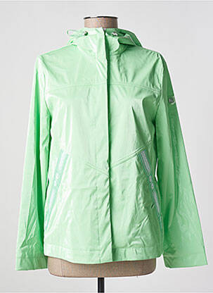 Imperméable finition intérieure biaisée a capuche vert SPORTALM femme