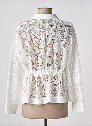 Veste chic manches longues blanc INDIES femme