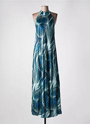 Robe longue bleu LAUREN VIDAL pour femme seconde vue