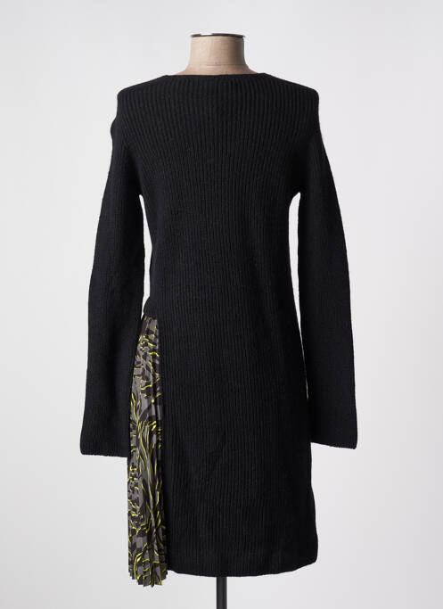 Robe pull col v manches longues noir MARC CAIN femme