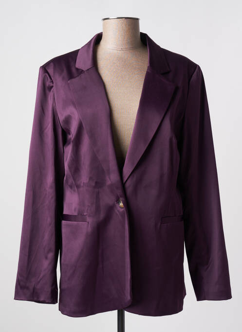 Blazer violet LAUREN VIDAL pour femme