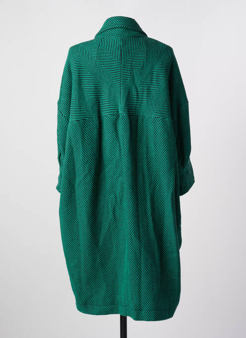Manteau long vert INDIES pour femme