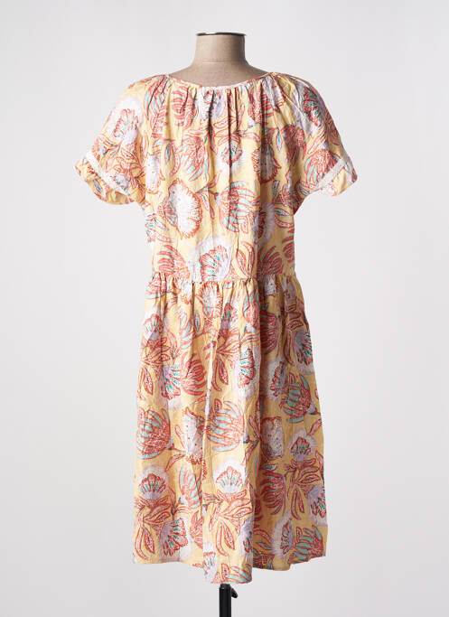 Robe mi-longue beige ATELIER REVE pour femme