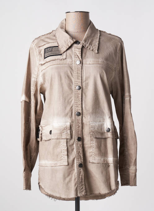 Veste casual beige NÜ pour femme