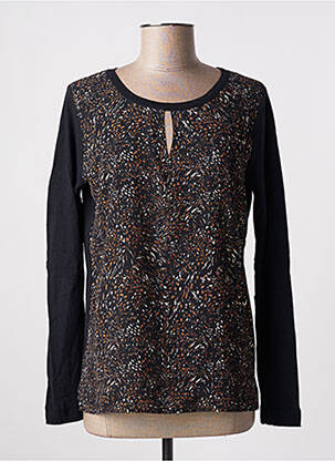 Pull coupe droite manches longues noir ONE STEP femme