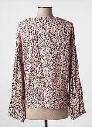 Blouse imprimé fantaisie manches longues rose I.CODE (By IKKS) femme