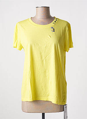 T-shirt sérigraphie manches courtes jaune MARC CAIN femme