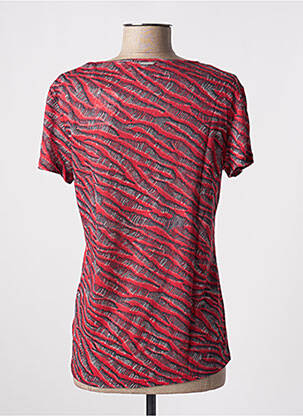 Top imprimé fantaisie manches courtes rouge ONE STEP femme