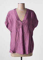 Blouse violet LAUREN VIDAL pour femme seconde vue