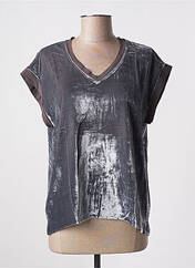 Top gris LAUREN VIDAL pour femme seconde vue