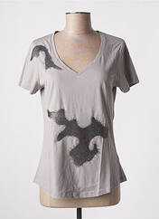 T-shirt gris LAUREN VIDAL pour femme seconde vue