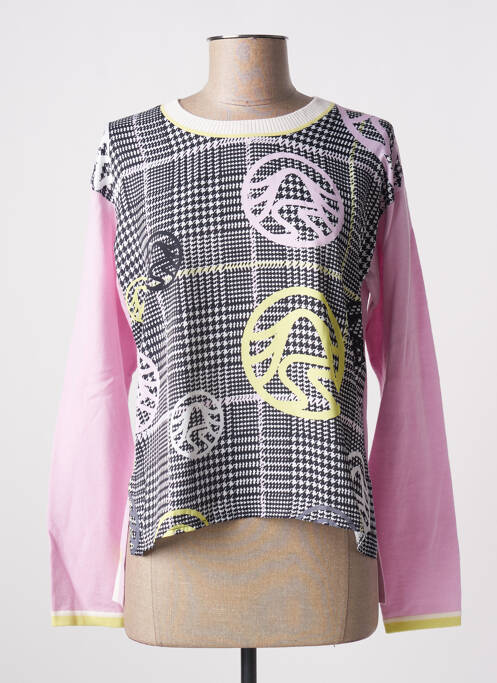 Pull col rond manches longues rose SPORTALM femme