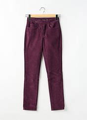 Pantalon slim violet LAUREN VIDAL pour femme seconde vue