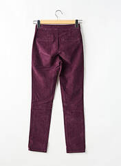 Pantalon slim violet LAUREN VIDAL pour femme seconde vue