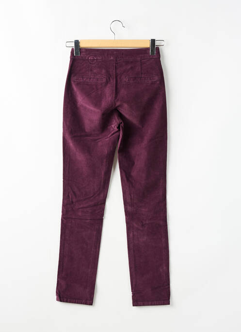 Pantalon slim poches violet LAUREN VIDAL femme