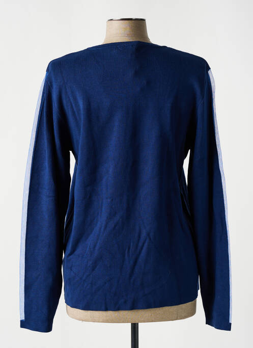 Gilet manches longues bleu NÜ pour femme