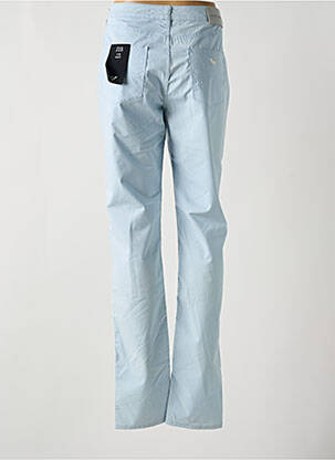 Pantalon slim tissage popeline taille normale bleu EMPORIO ARMANI femme