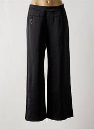 Pantalon large fermeture zip latéral taille haute noir ELISA CAVALETTI femme