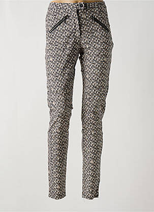 Pantalon slim stretch taille normale gris NÜ femme