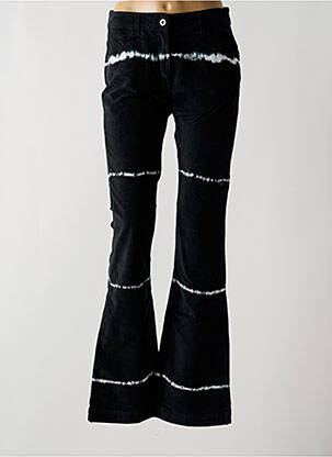 Pantalon flare stretch taille haute noir LAUREN VIDAL femme