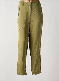 Pantalon droit stretch taille haute vert MARC CAIN femme