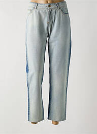 Jeans boyfriend taille haute taille haute bleu I.CODE (By IKKS) femme